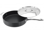 Stellar 6000 Hard Anodised Non-Stick Saute Pan with Lid 30cm